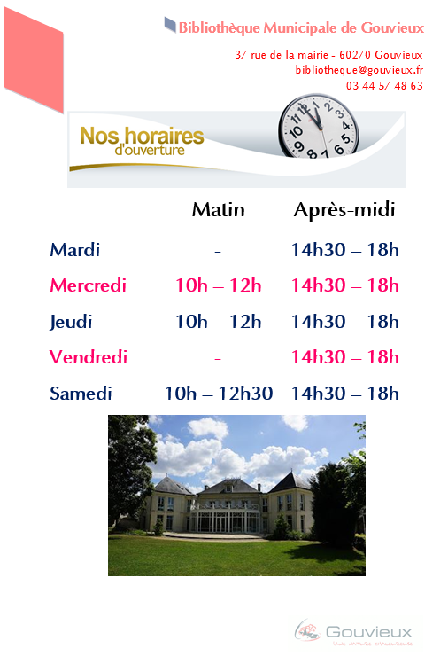 Horaires douverture 