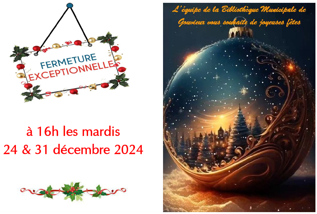 fermeture bib noel 2024